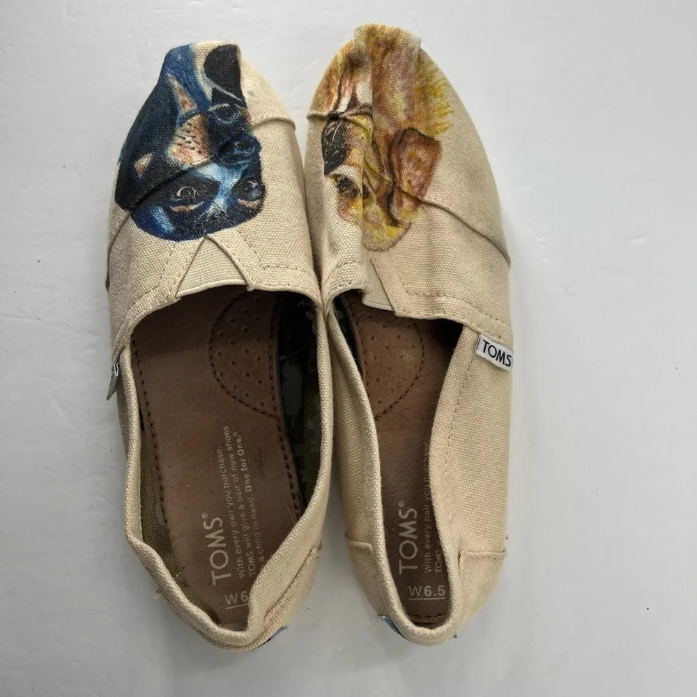 Toms Custom Paint Ladies Size 6.5